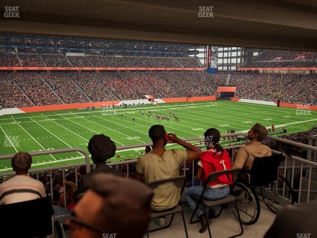 Ford Field - Section 123 Table 3 Seat View