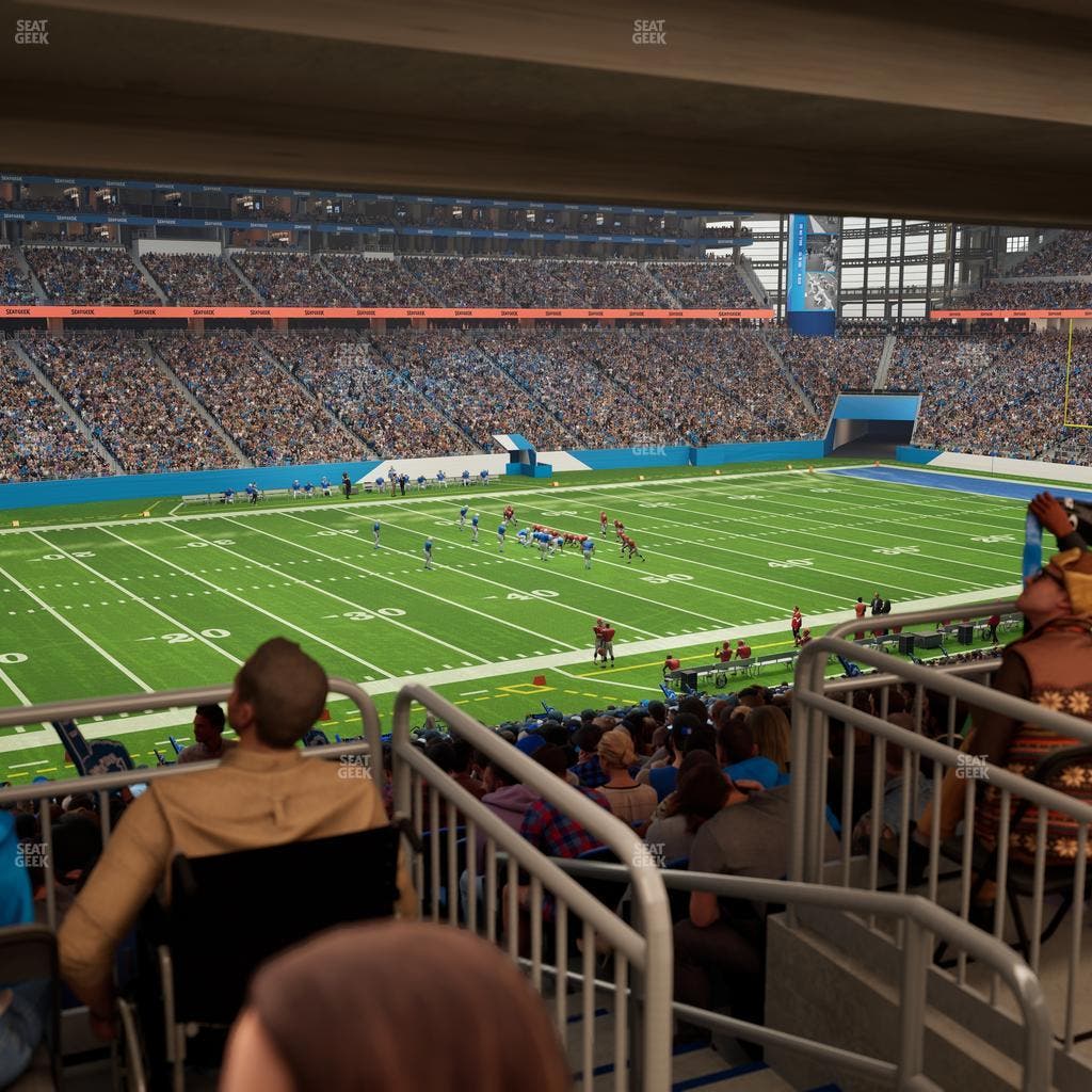 Ford Field - Section 123 Table 4 Seat View