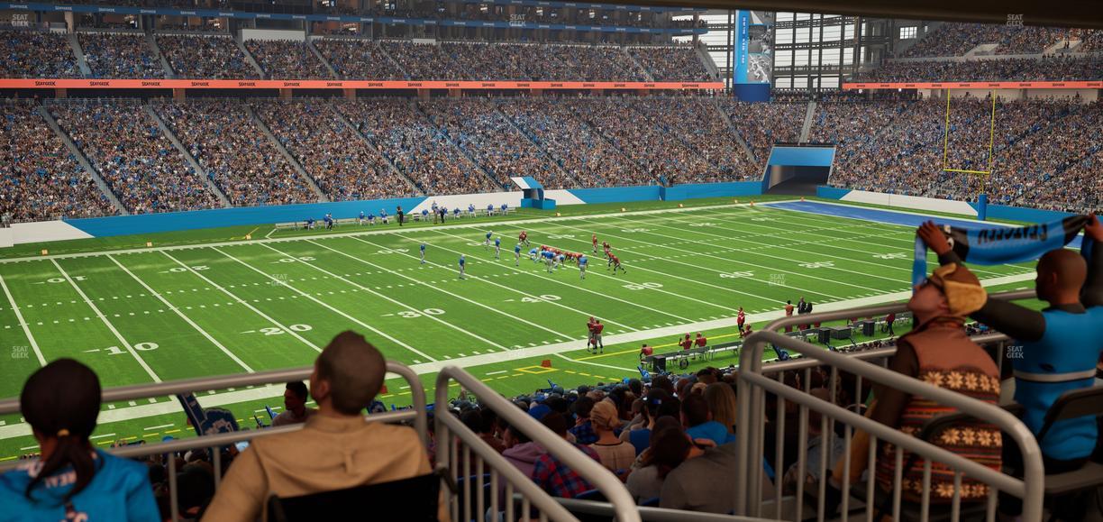 Ford Field - Section 123 Table 4 Seat View