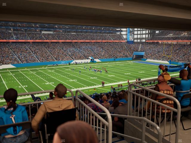 Ford Field - Section 123 Table 4 Seat View