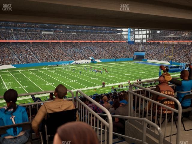 Ford Field - Section 123 Table 4 Seat View