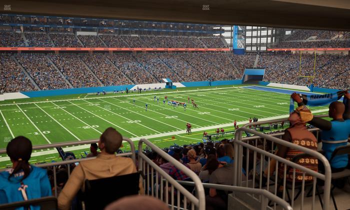 Ford Field - Section 123 Table 4 Seat View