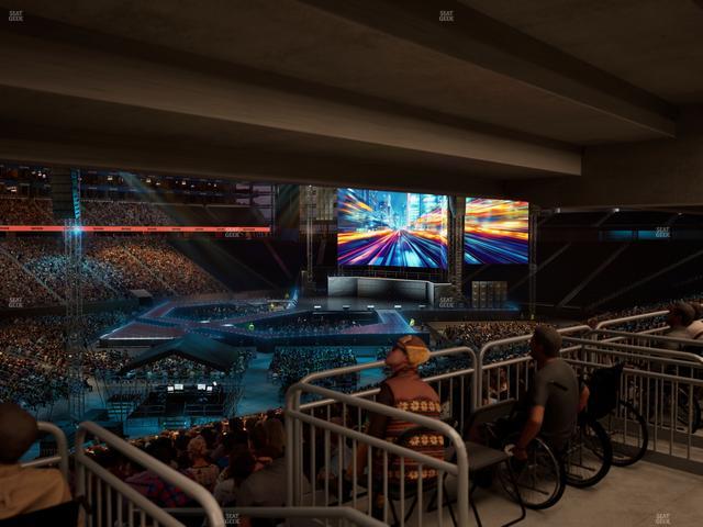 Ford Field - Section 123 Table 4 Seat View