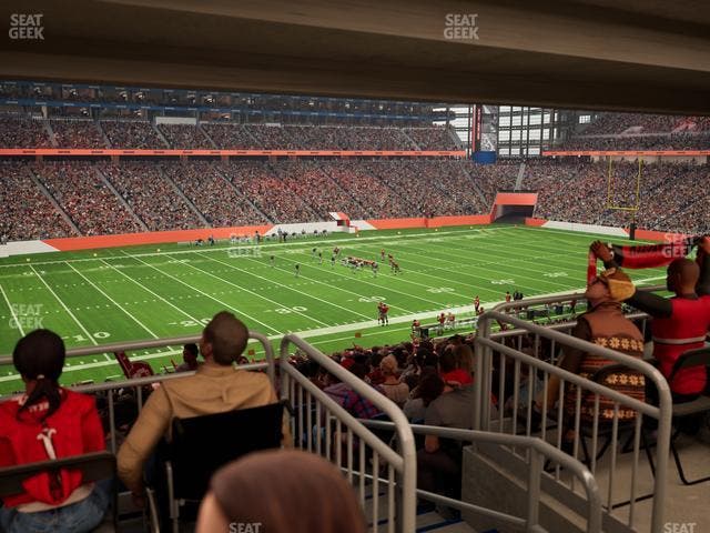 Ford Field - Section 123 Table 4 Seat View