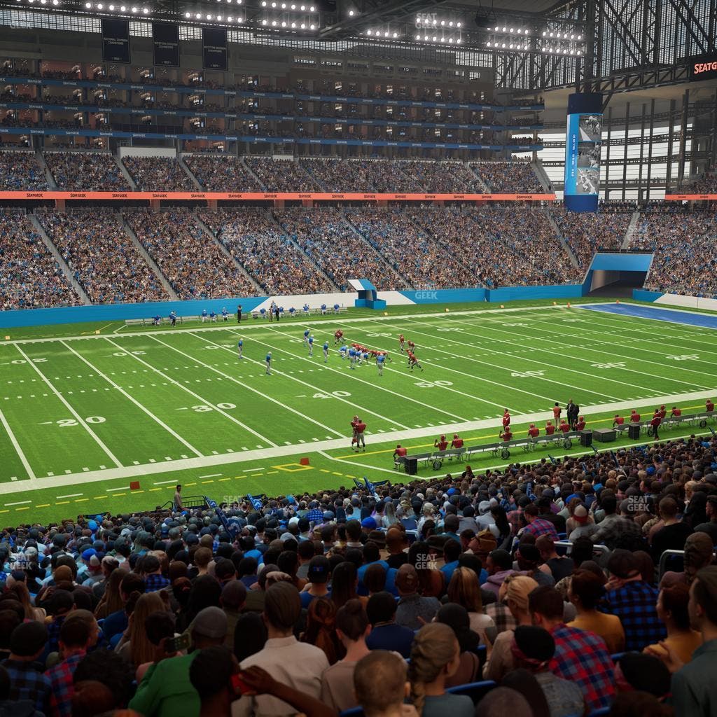 Ford Field - Section 124 Seat View