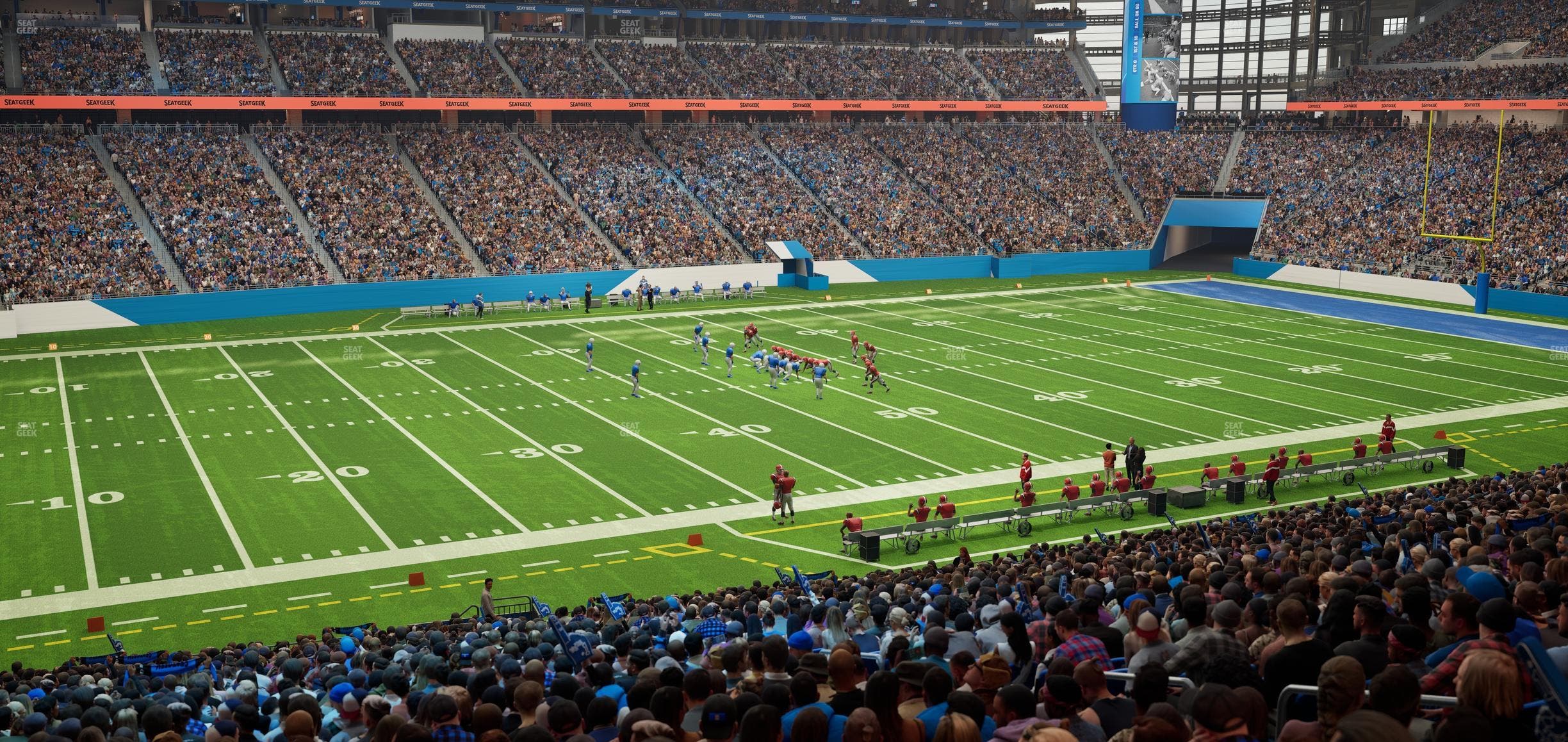 Ford Field - Section 124 Seat View