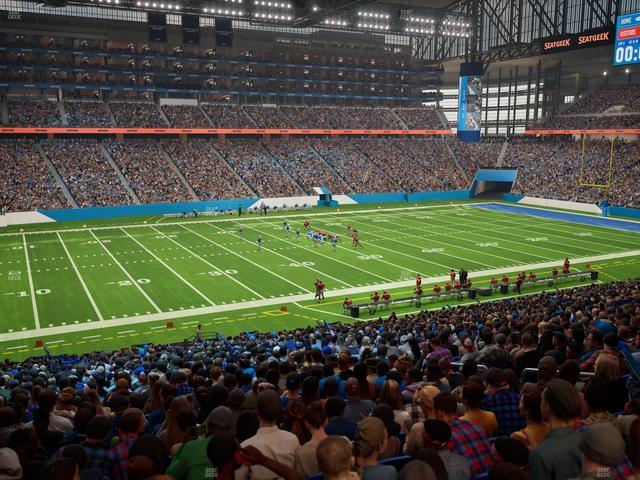 Ford Field - Section 124 Seat View