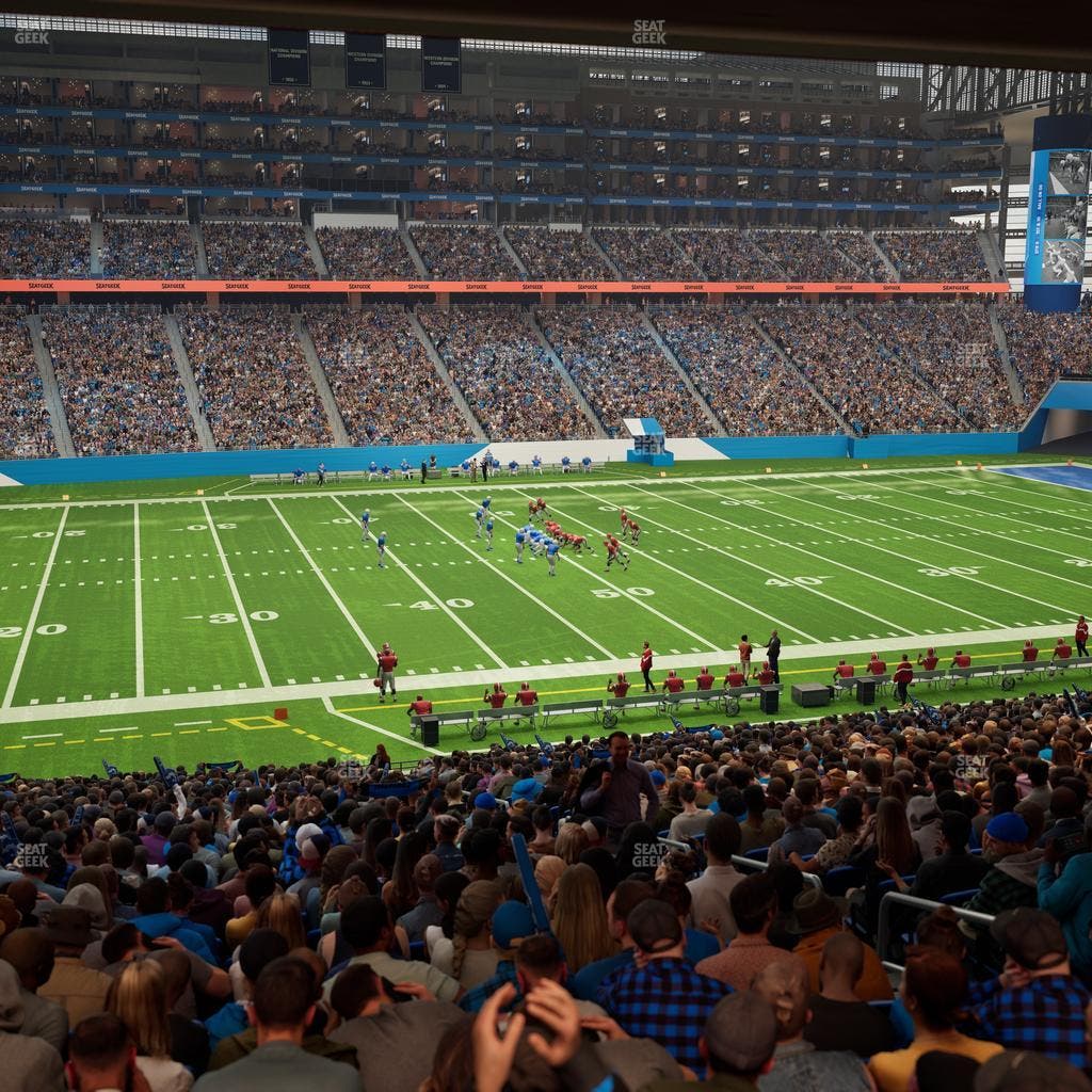 Ford Field - Section 125 Seat View
