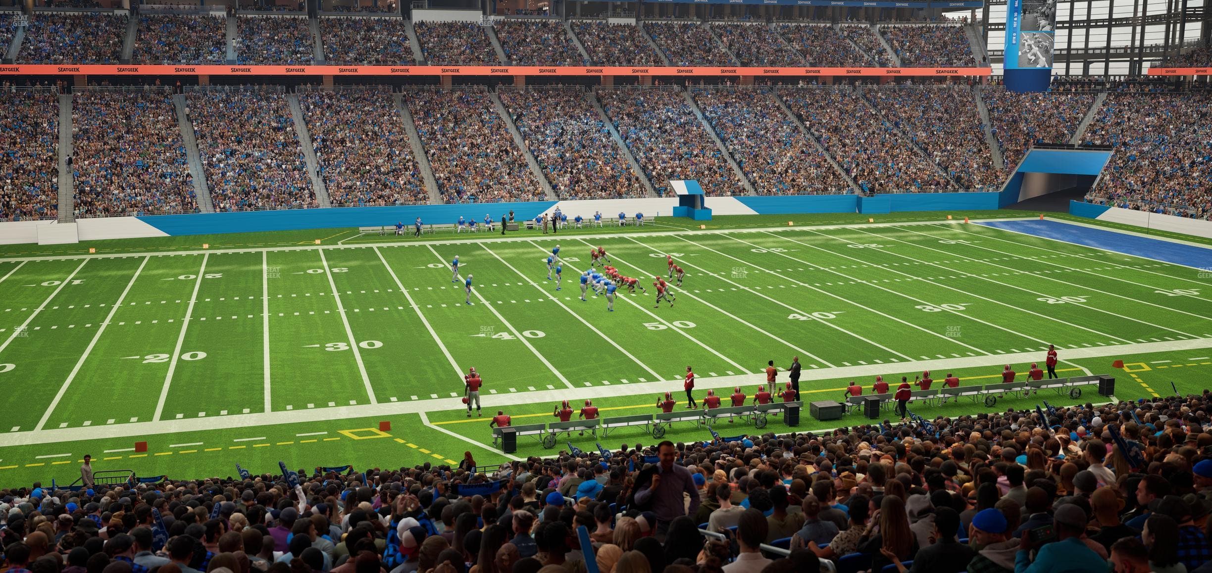 Ford Field - Section 125 Seat View