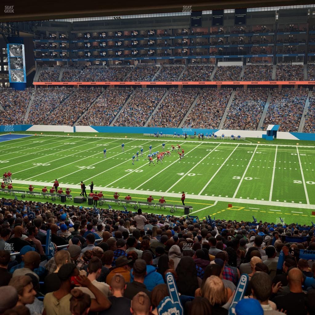 Ford Field - Section 129 Seat View