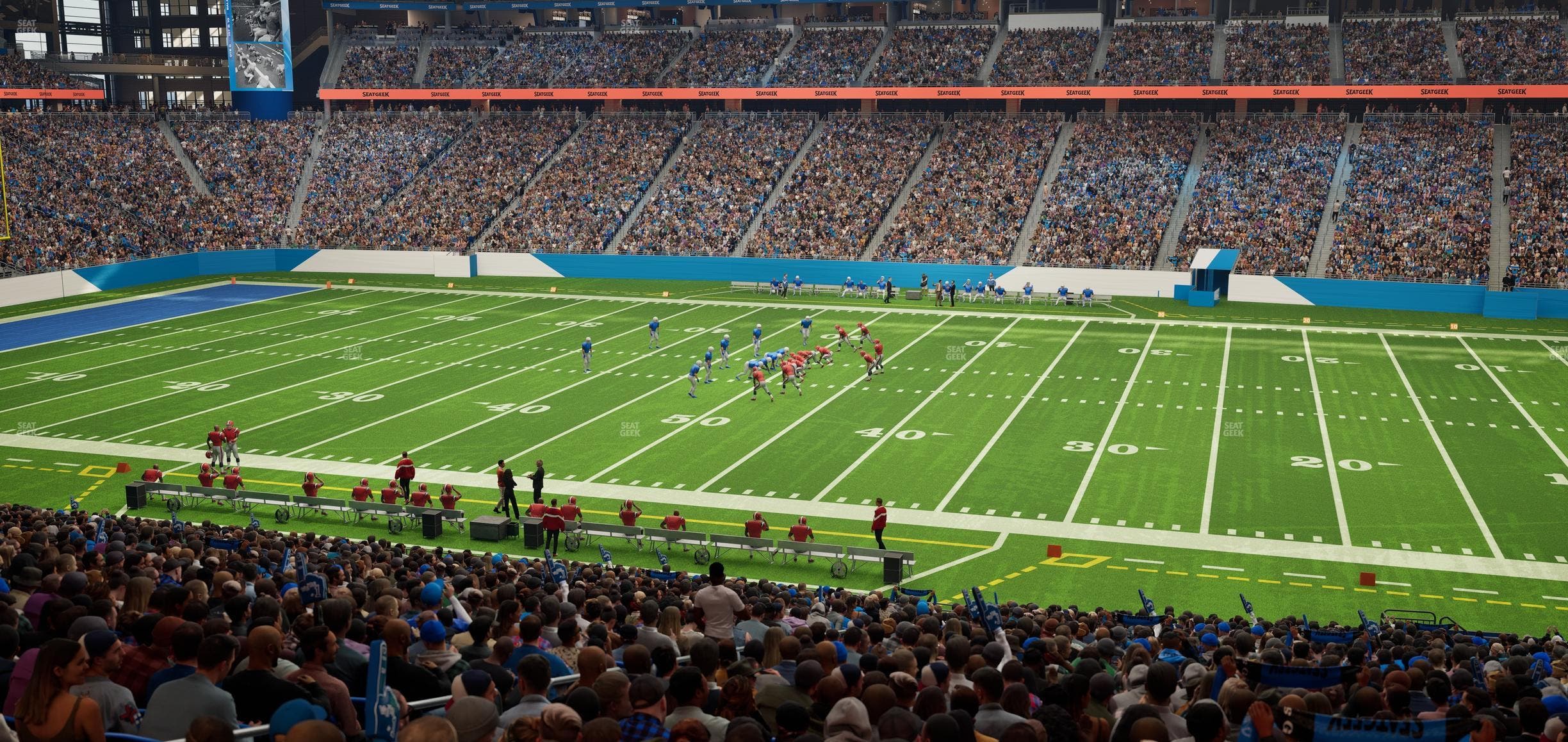 Ford Field - Section 129 Seat View