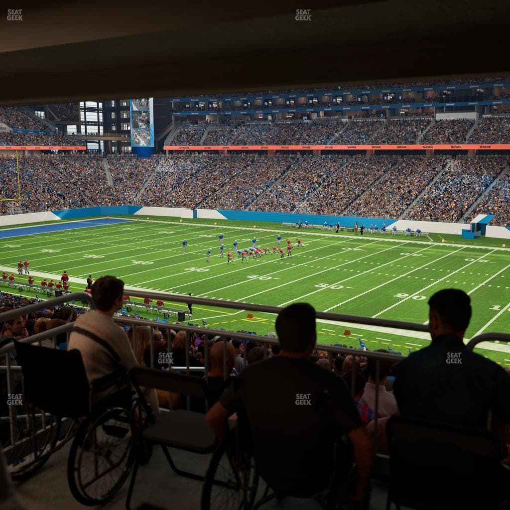 Ford Field - Section 131 Table 1 Seat View