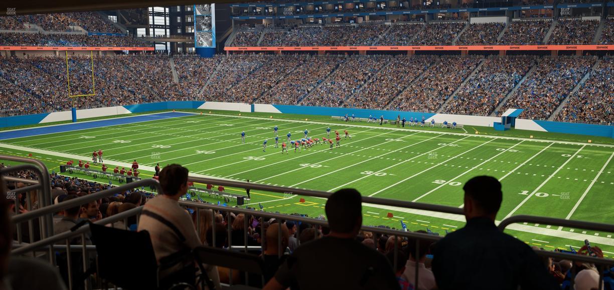 Ford Field - Section 131 Table 1 Seat View