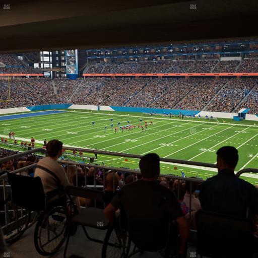 Ford Field - Section 131 Table 1 Seat View