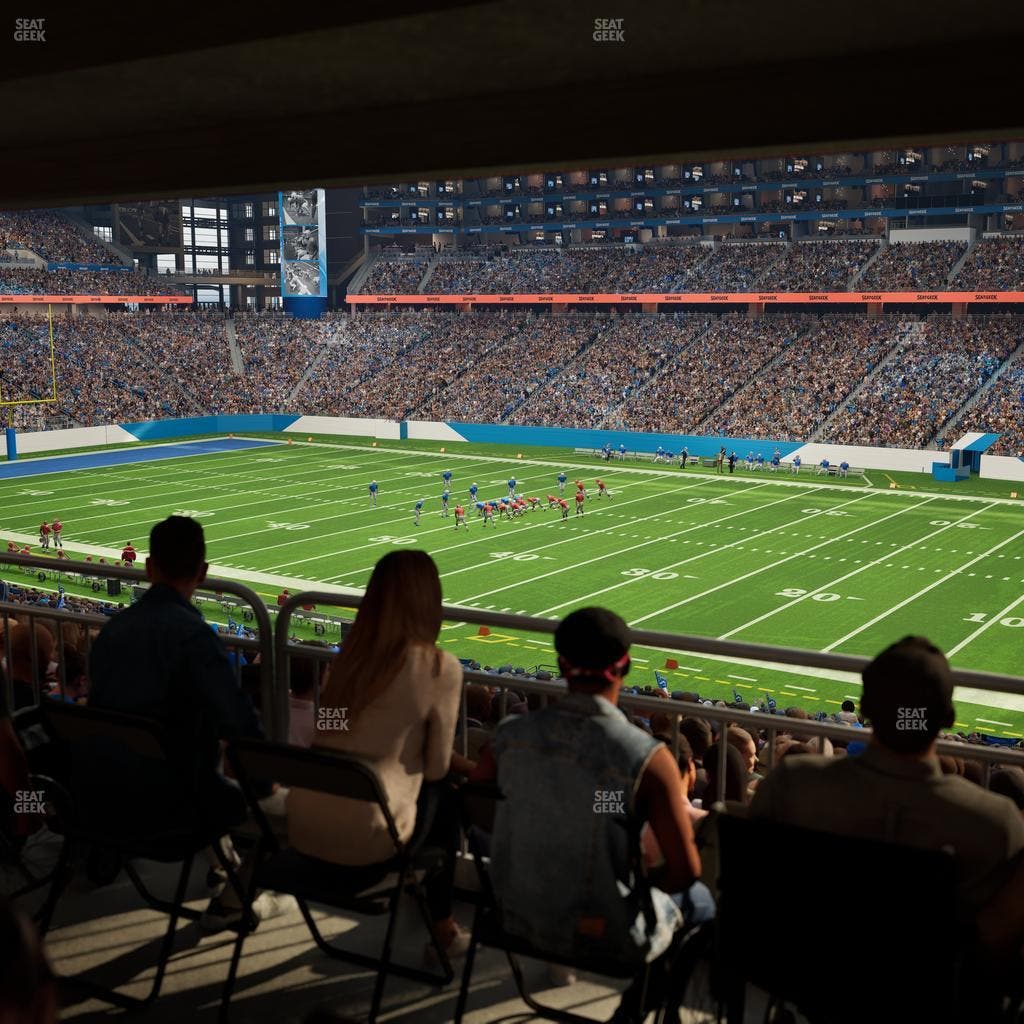 Ford Field - Section 131 Table 2 Seat View