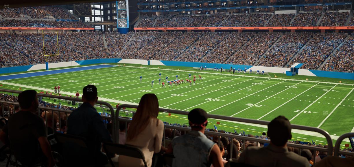 Ford Field - Section 131 Table 2 Seat View