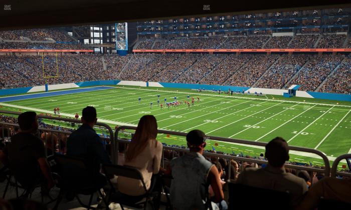 Ford Field - Section 131 Table 2 Seat View