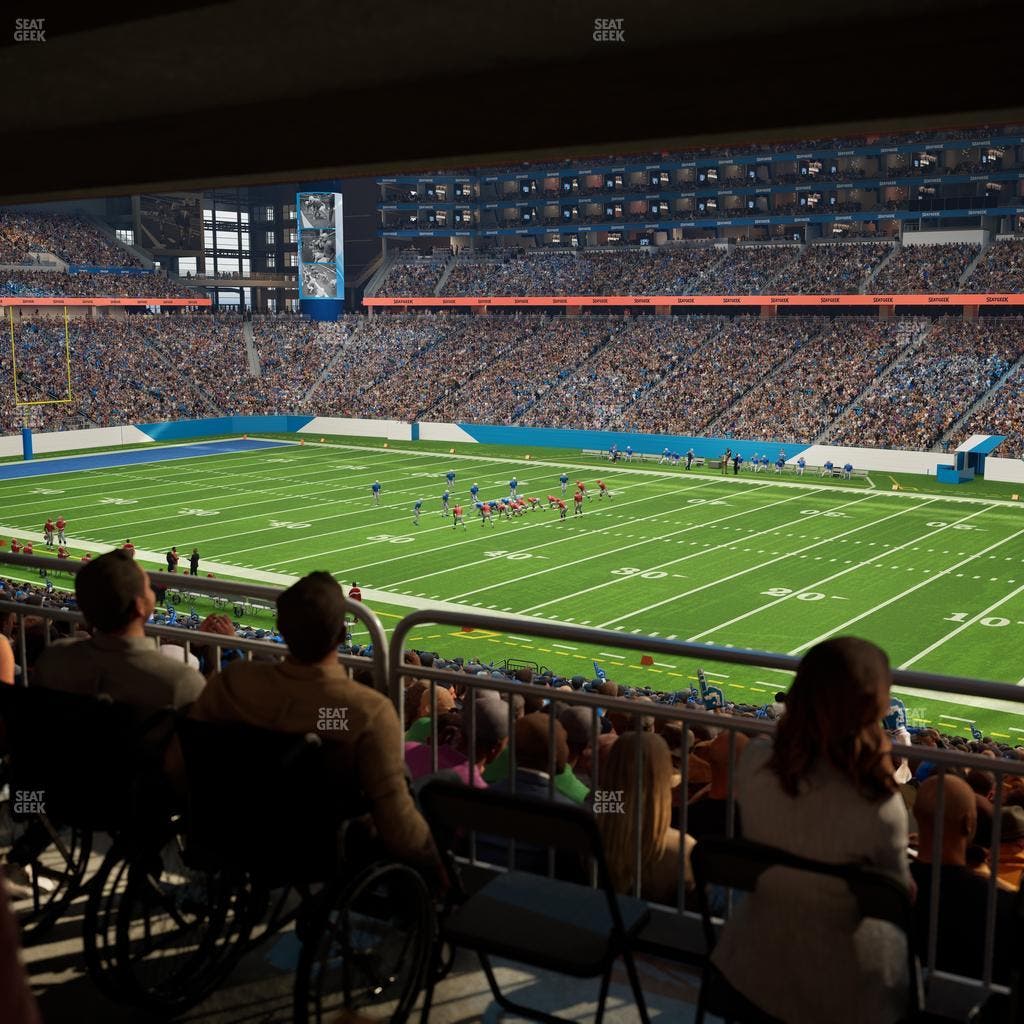 Ford Field - Section 131 Table 3 Seat View