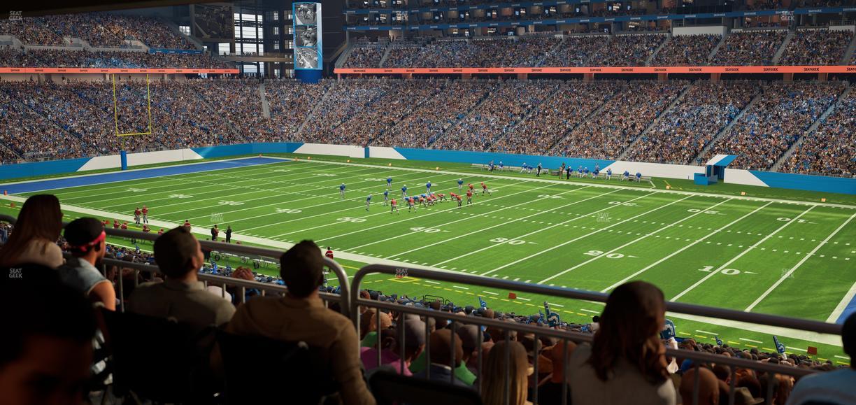 Ford Field - Section 131 Table 3 Seat View