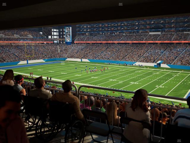 Ford Field - Section 131 Table 3 Seat View