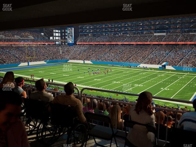 Ford Field - Section 131 Table 3 Seat View