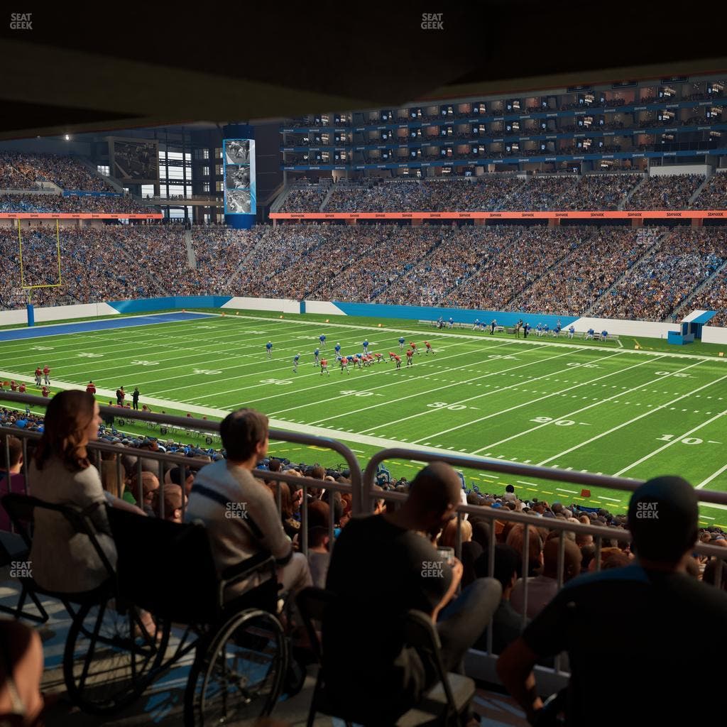 Ford Field - Section 131 Table 4 Seat View
