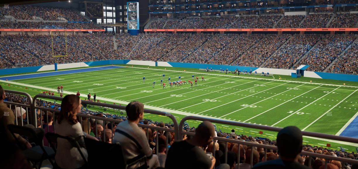 Ford Field - Section 131 Table 4 Seat View