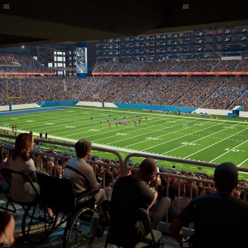 Ford Field - Section 131 Table 4 Seat View