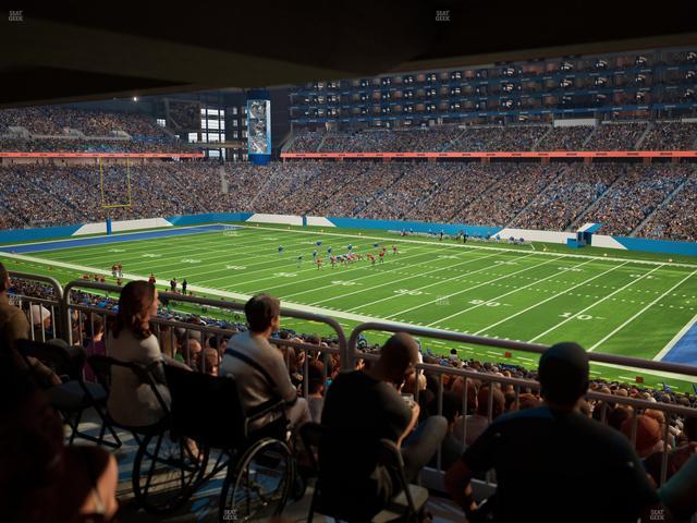 Ford Field - Section 131 Table 4 Seat View