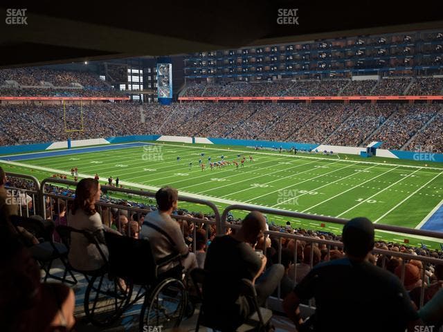 Ford Field - Section 131 Table 4 Seat View