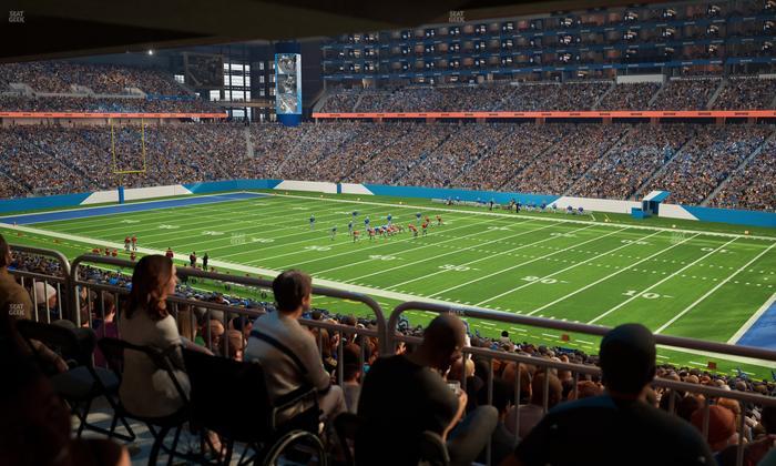 Ford Field - Section 131 Table 4 Seat View