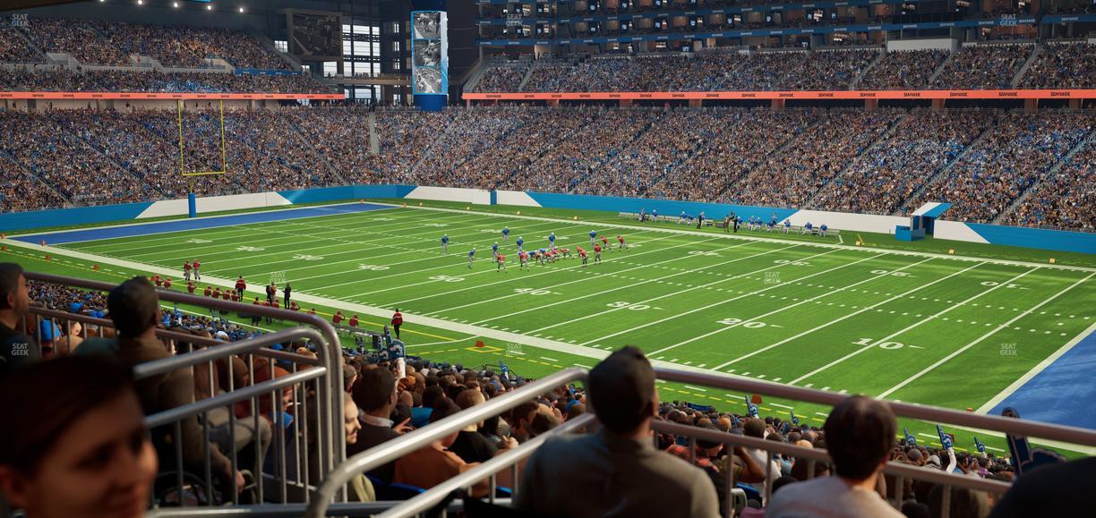 Ford Field - Section 132 Table 1 Seat View