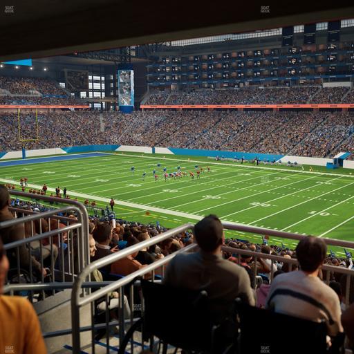 Ford Field - Section 132 Table 1 Seat View