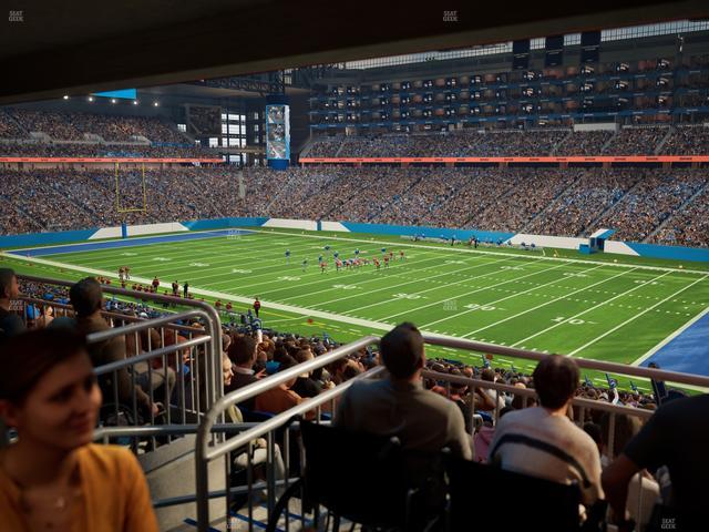 Ford Field - Section 132 Table 1 Seat View