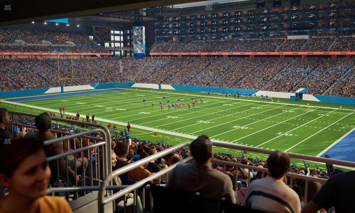 Ford Field - Section 132 Table 1 Seat View