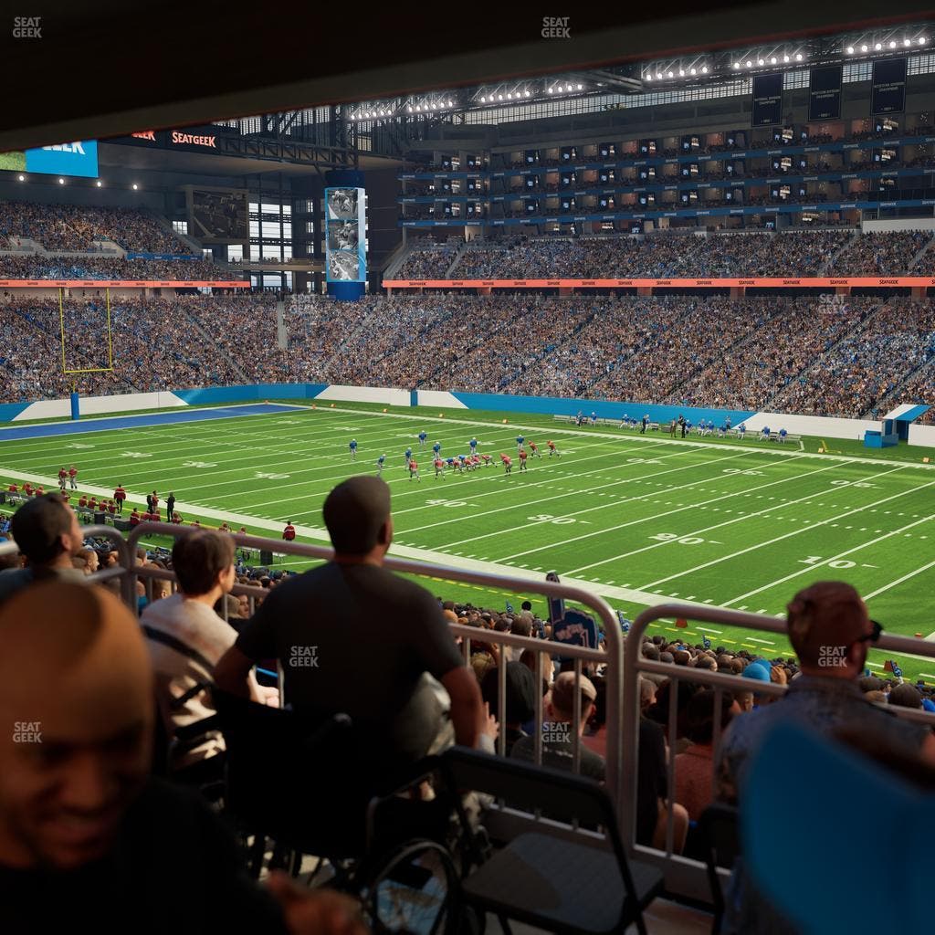 Ford Field - Section 132 Table 2 Seat View