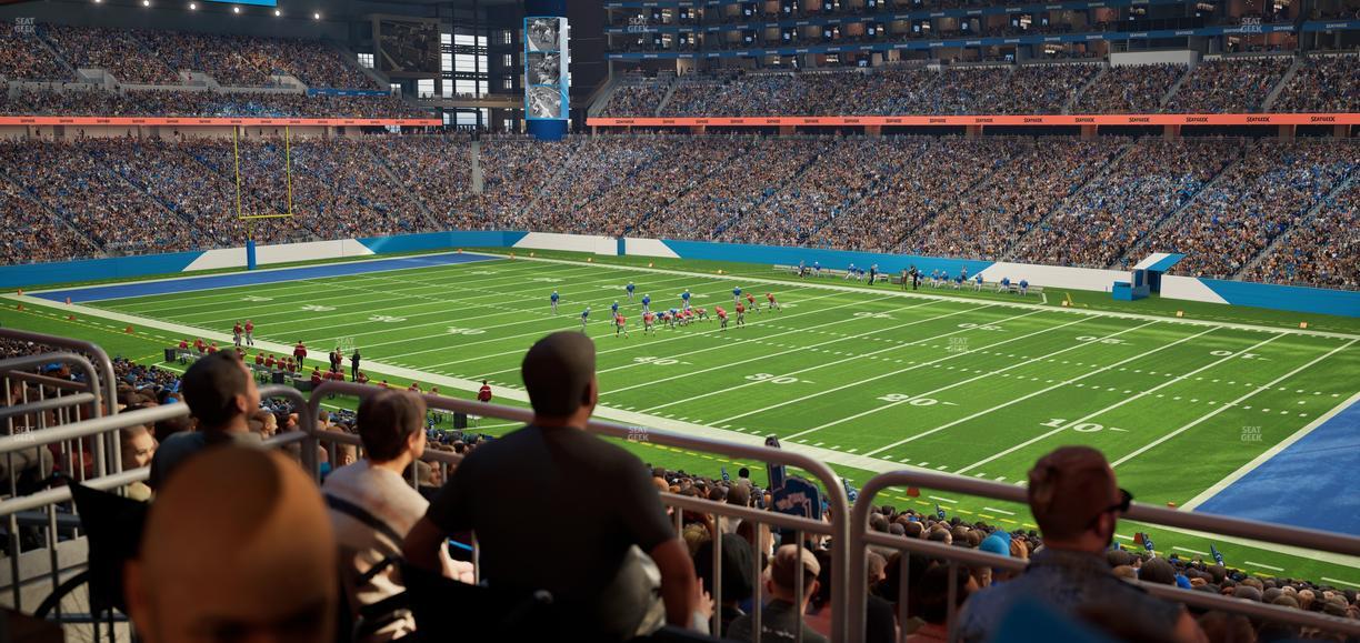 Ford Field - Section 132 Table 2 Seat View