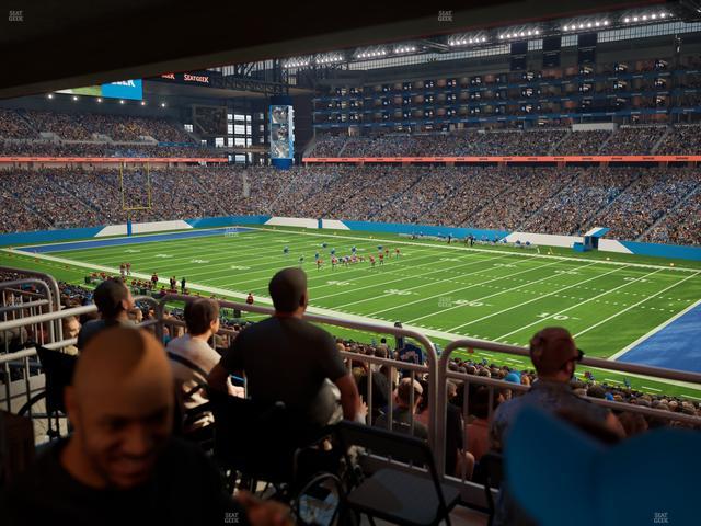 Ford Field - Section 132 Table 2 Seat View