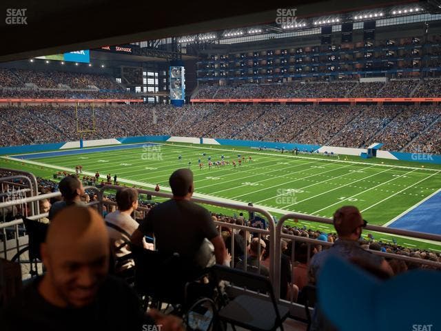 Ford Field - Section 132 Table 2 Seat View
