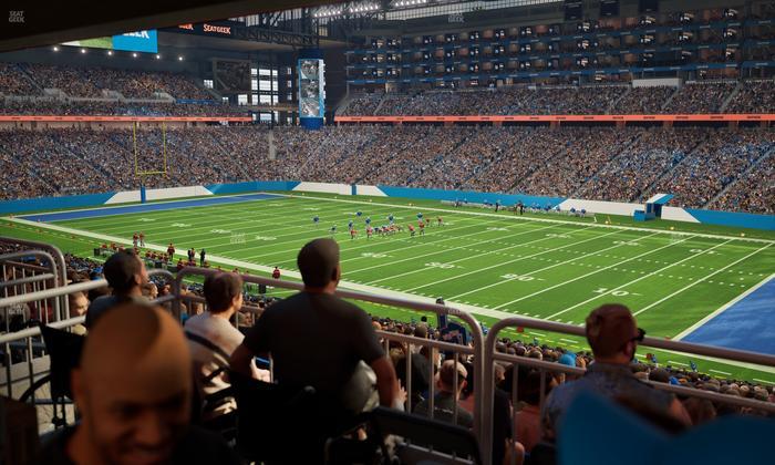 Ford Field - Section 132 Table 2 Seat View