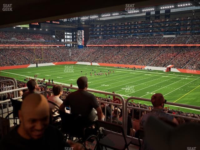Ford Field - Section 132 Table 2 Seat View