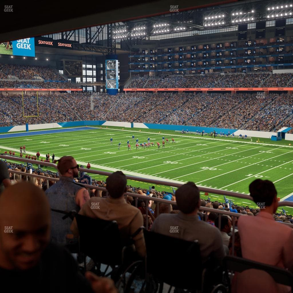 Ford Field - Section 132 Table 3 Seat View