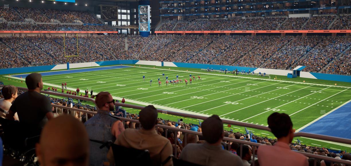 Ford Field - Section 132 Table 3 Seat View