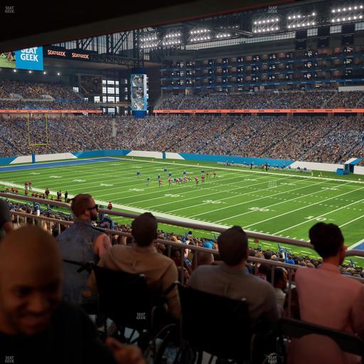 Ford Field - Section 132 Table 3 Seat View