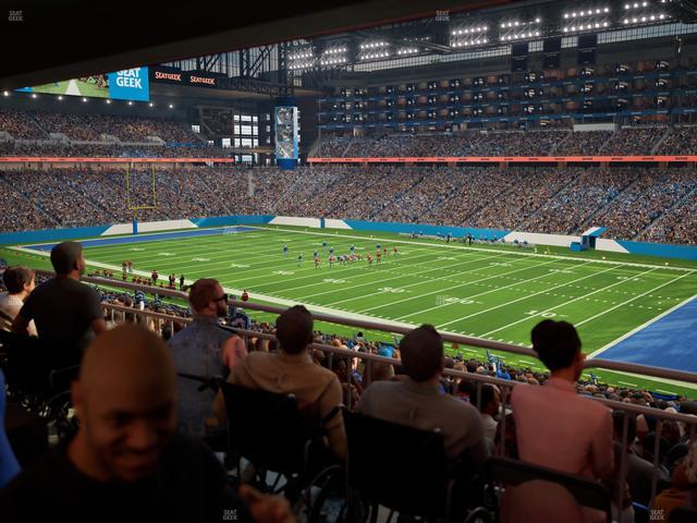 Ford Field - Section 132 Table 3 Seat View