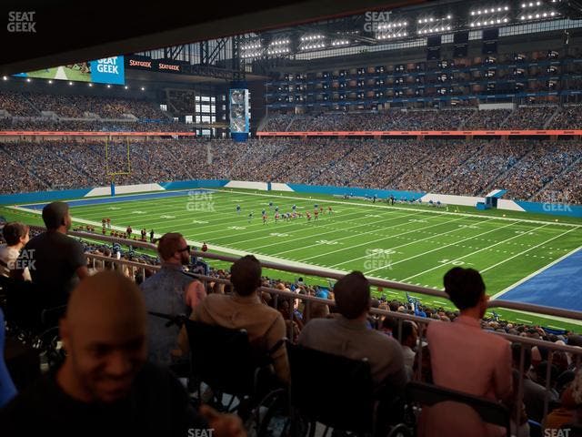 Ford Field - Section 132 Table 3 Seat View