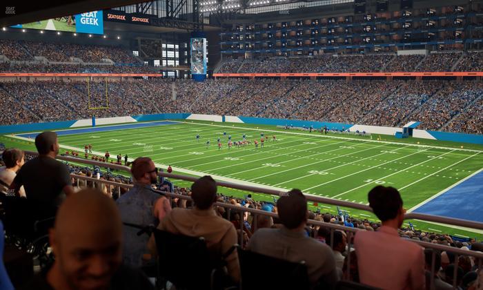 Ford Field - Section 132 Table 3 Seat View