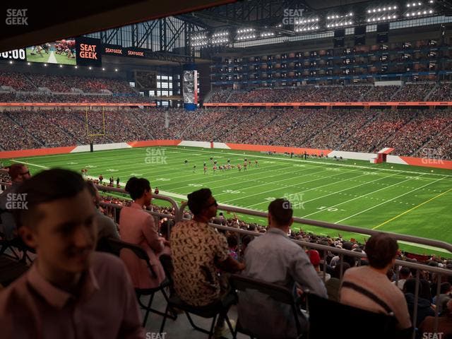 Ford Field - Section 132 Table 4 Seat View
