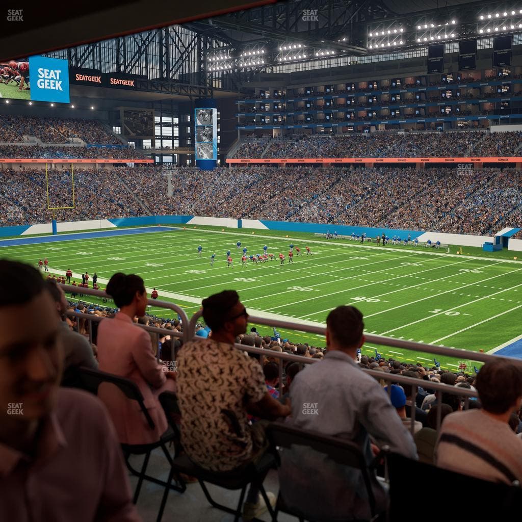 Ford Field - Section 132 Table 4 Seat View