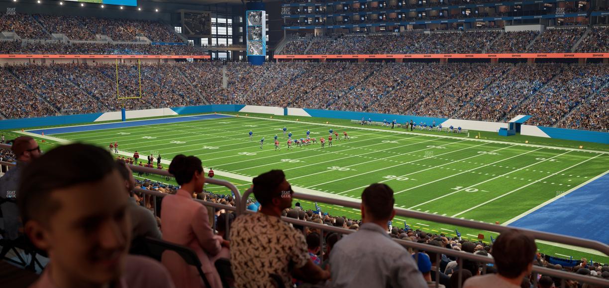 Ford Field - Section 132 Table 4 Seat View